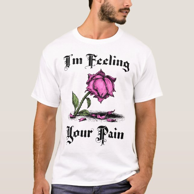 Camiseta Pink Rose in Despair (Anverso)