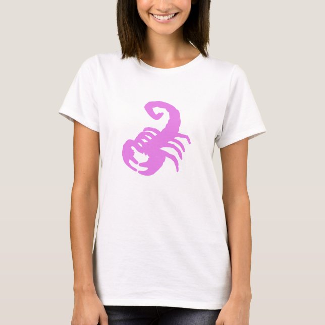Camiseta Pink Scorpion Star Sign Graphic – Scorpio Pride (Anverso)