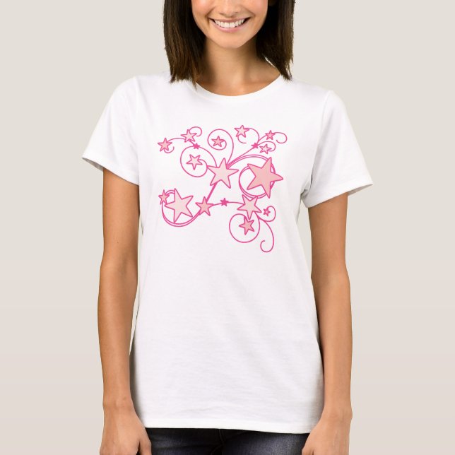 Camiseta Pink Swirly Works (Anverso)