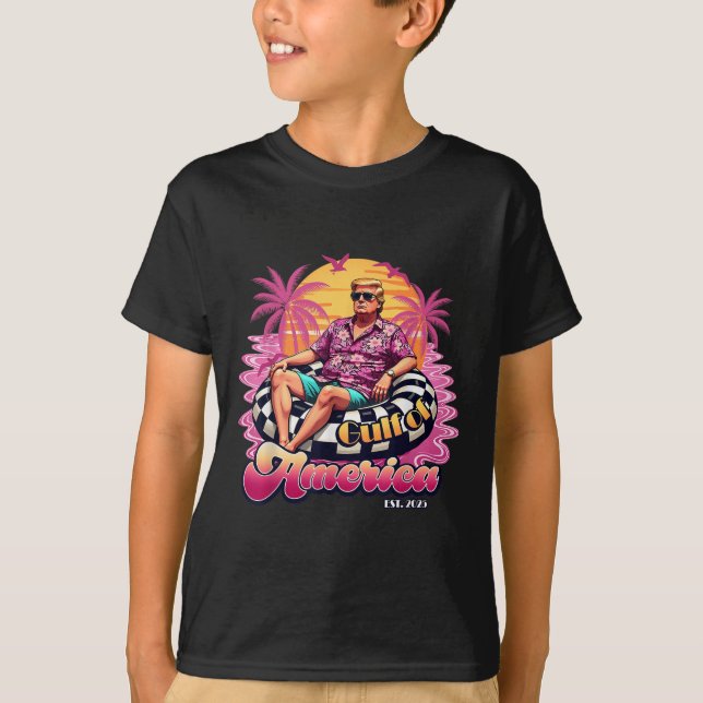 Camiseta Pink Trump 2025 Beach Gulf Of Usa America Est 2025 (Anverso)