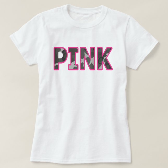 Camiseta PINK Urban Camo (Diseño del anverso)
