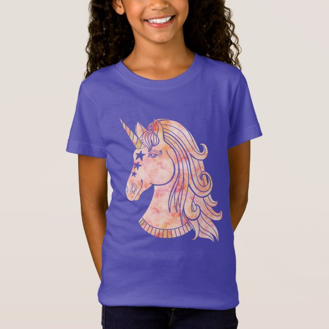 Camiseta Pink Watercolor Unicorn (Anverso)