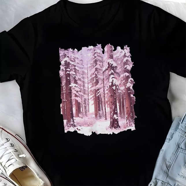 Camiseta Pink Winter Forest  (Subido por el creador)