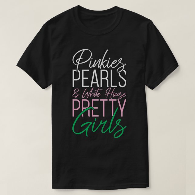 Camiseta Pinkies Pearls Kamala Harris (Diseño del anverso)