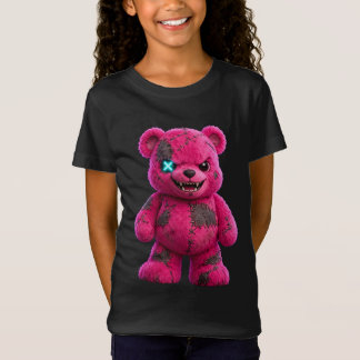 Camiseta Pinky Cute Pink Halloween Kids Teddy Bear Plush