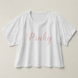Camiseta Pinky Rosa y blanco