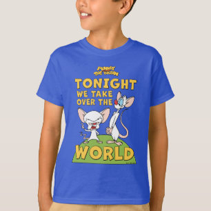 Camiseta Pinky y el cerebro Asumir El Mundo
