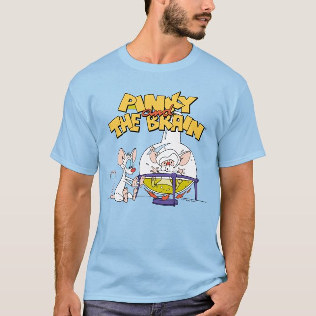 Camiseta Pinky y el cerebro | Ciencia de laboratorio (Anverso)