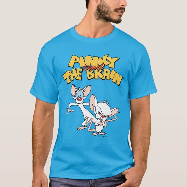 Camiseta Pinky y el cerebro | Mostrar logotipo (Anverso)