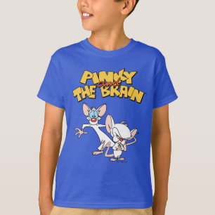 Camiseta Pinky y el cerebro Mostrar logotipo