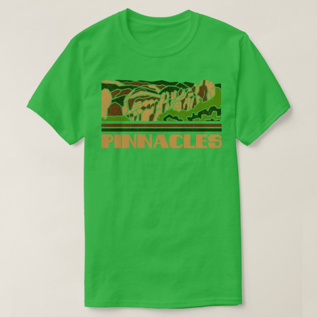 Camiseta Pinnacles Parque Nacional de Estados Unidos Gira P (Diseño del anverso)