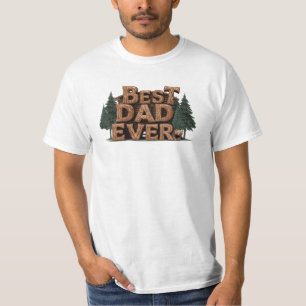 Camiseta *~* Pino Día del Padre Rústico AP86 MEJOR PAPÁ DE