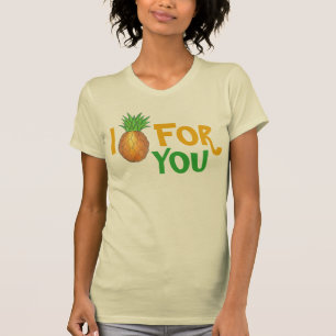 Camiseta Pino Por Ti Comida Graciosa Tropical De Piña