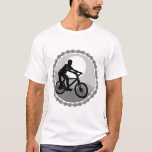 Camiseta piñón de cadena de bicicleta de montaña en escala