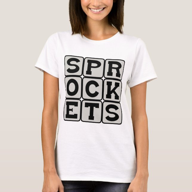 Camiseta Piñones, piezas de una rueda (Anverso)