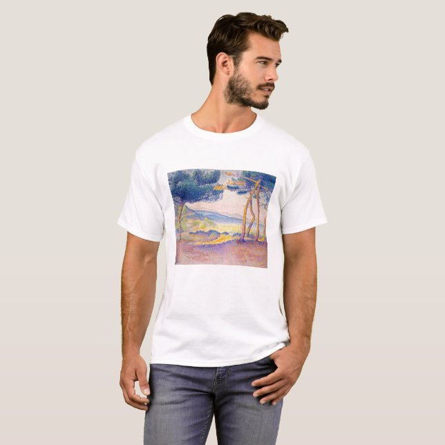Camiseta Pinos a lo largo de la orilla (Anverso completo)