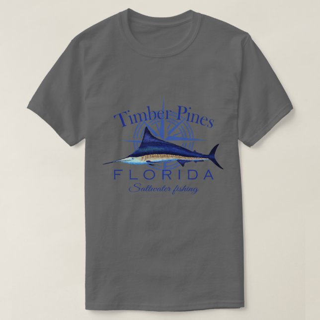 Camiseta Pinos de madera Florida Sailfish Saltwater F (Diseño del anverso)