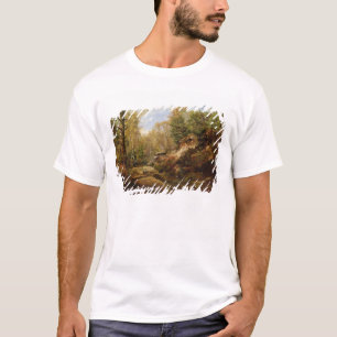 Camiseta Pinos y árboles de abedul o el bosque de