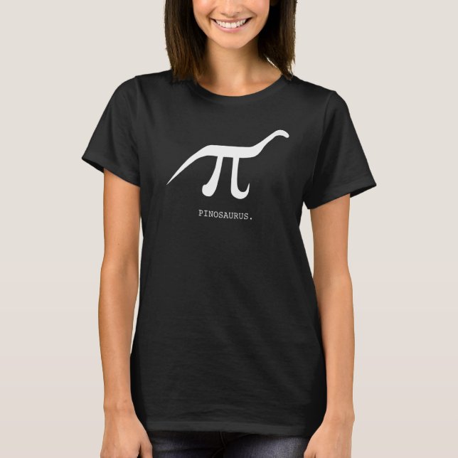 Camiseta Pinosaur Pi + dinosaur Math 6 (Anverso)