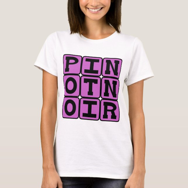 Camiseta Pinot Noir, Vino Tinto (Anverso)