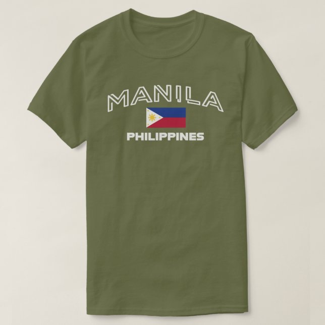 Camiseta Pinoy Deisgns "MANILA" T-Shirt (Diseño del anverso)