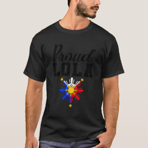 Camiseta Pinoy Filipina Philippine Orgullosa Lola - Black L