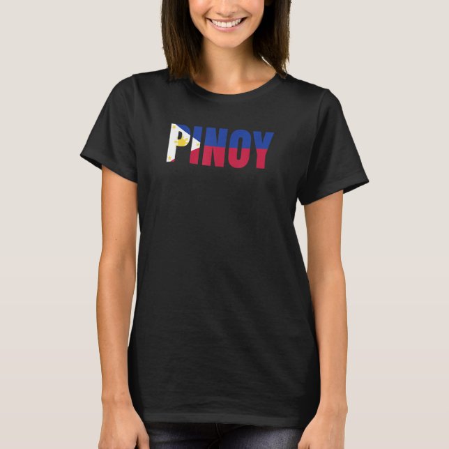 Camiseta Pinoy Filipino Flag Sun Love Pinoy Asian Phillipin (Anverso)