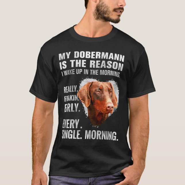 Camiseta Pinscher del Doberman - Dobermann (Anverso)