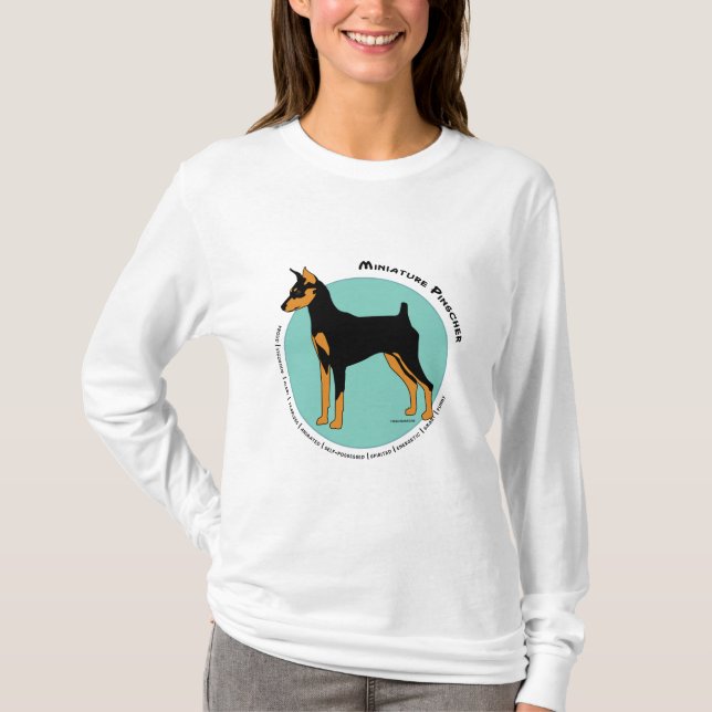 Camiseta Pinscher miniatura (Anverso)