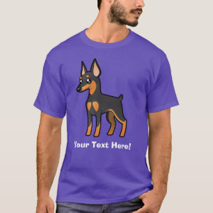 Camiseta Pinscher miniatura del dibujo animado/Manchester