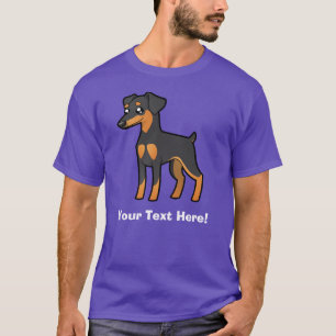 Camiseta Pinscher miniatura del dibujo animado/Manchester