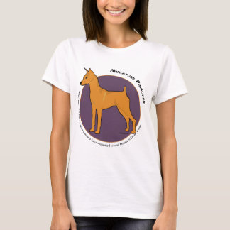 Camiseta Pinscher miniatura, rojo del macho