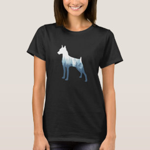 Camiseta Pinscher Silhouette Min Pin Dog Outdoor