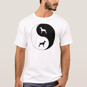 Camiseta Pinscher Yin Yang del Doberman