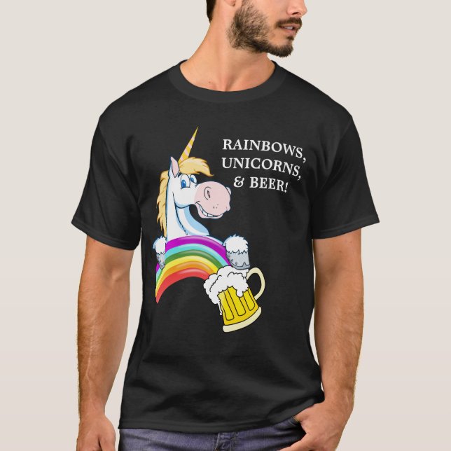 Camiseta Pinta de oro en el extremo del arco iris (más (Anverso)