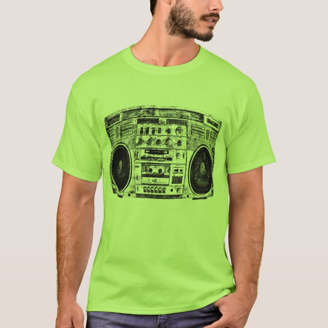 Camiseta Pintada de Boombox (Anverso)