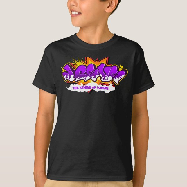 Camiseta Pintada de Jesús Hip Hop (Anverso)