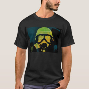 Camiseta Pintada de la careta antigás