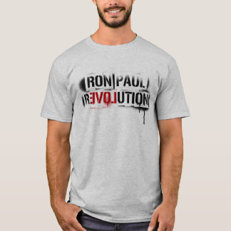 Camiseta Pintada de la plantilla de la revolución de Ron