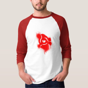 Camiseta Pintada del adaptador de DJ 45 - placa giratoria
