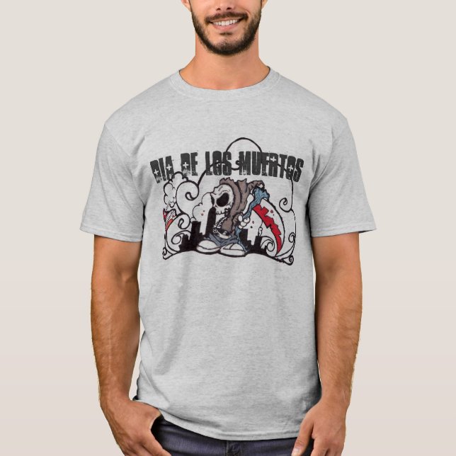Camiseta Pintada del diámetro De los muertos (Anverso)