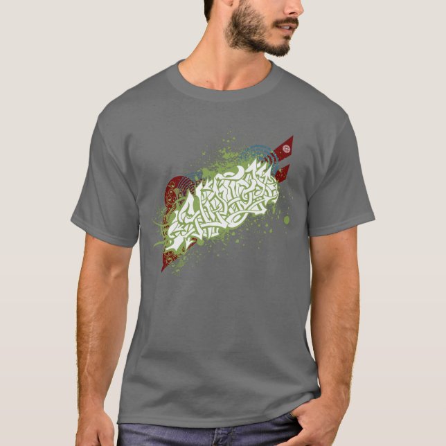 Camiseta Pintada del hip-hop (Anverso)