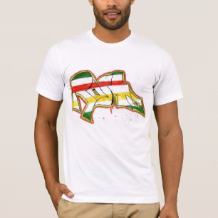 Camiseta pintada del rasta