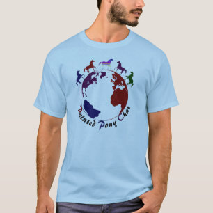 Camiseta pintada del registro del potro