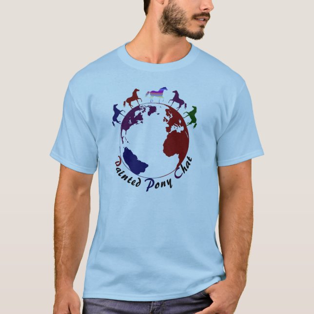 Camiseta pintada del registro del potro (Anverso)