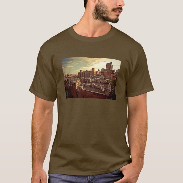 Camiseta Pintada del tejado de Chinatown (Anverso)