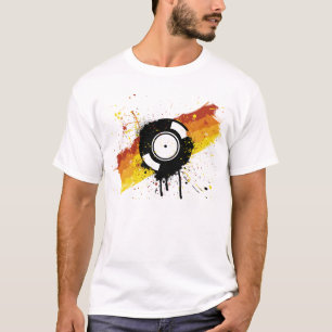 Camiseta Pintada del vinilo