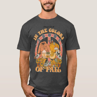 Camiseta Pintada En Los Colores De La Calabaza De Lover Oto