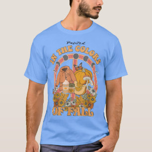 Camiseta Pintada En Los Colores De La Calabaza De Lover Oto