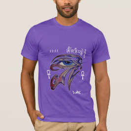CAMISETA PINTADA ESPIRITUAL DEL DMT - RA ANKH OM MANI DE
